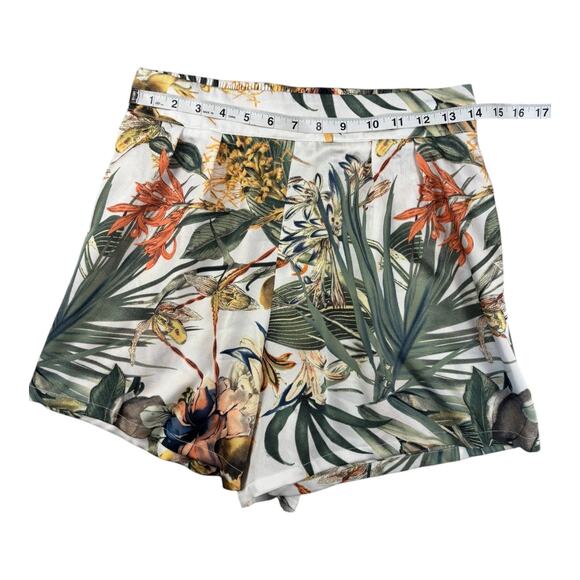Miss Avenue Women’s High-Waisted Tropical Print Shorts - Size M‎ - Elastic Waist - Picture 5 of 7